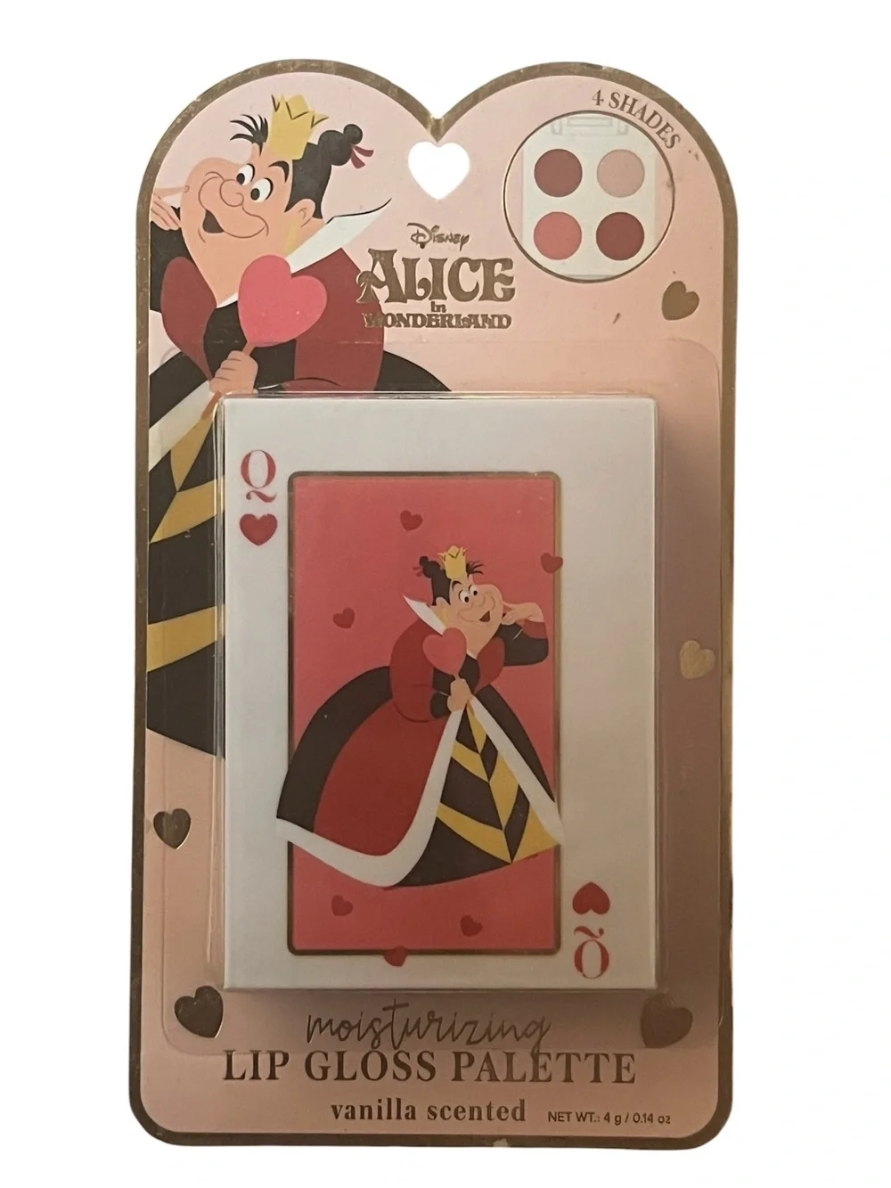 Disney Alice in Wonderland Moisturizing Lip Gloss Palette Vanilla Scented